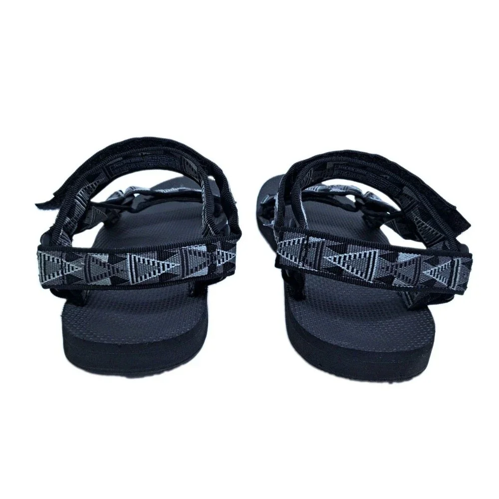 Teva Sandal Mens 11 Original Universal Black Gray Aztec Straps Outdoor Water